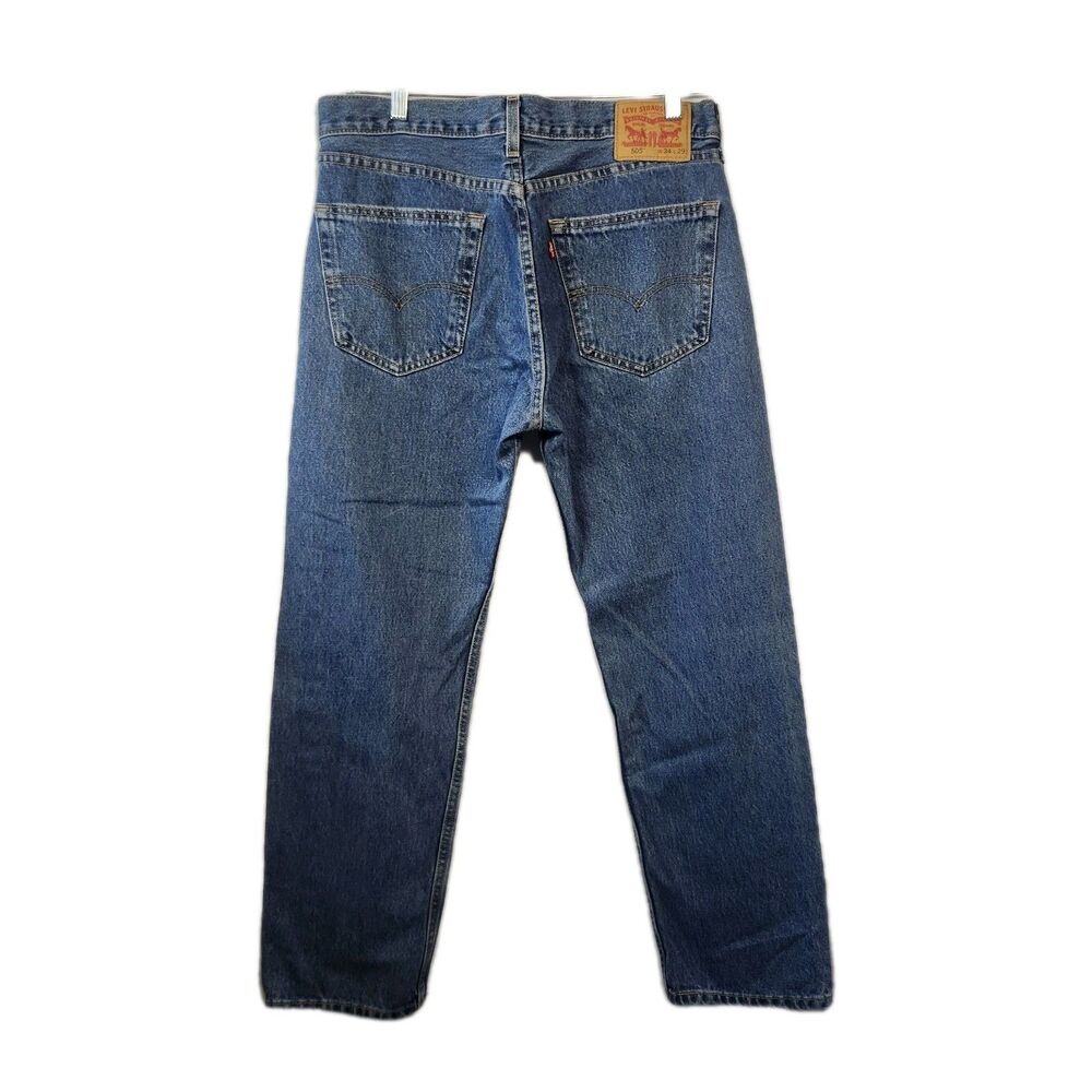 Levis 505 Mens Straight‎ Fit Blue Jeans W34 L29 Denim